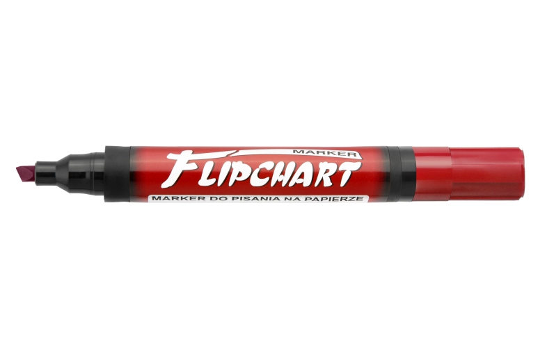 Marker Flipchart Kamet ścięty czerwony